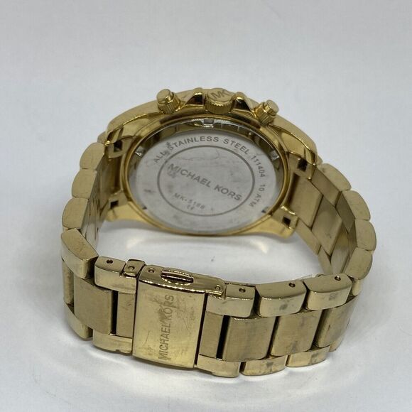 Michael Kors Blair MK5166 Women\'s Gold Stainless Steel Analog Dial watch JK476